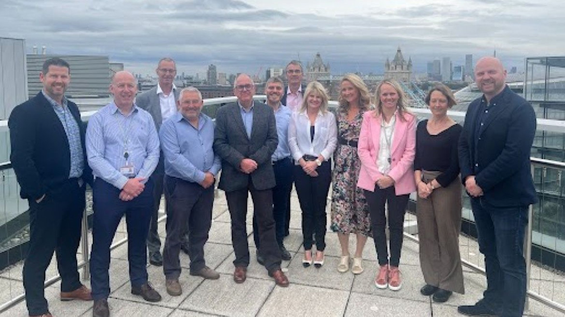 Group shot of UKSBS and PWC leadership