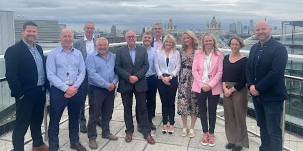 Group shot of UKSBS and PWC leadership